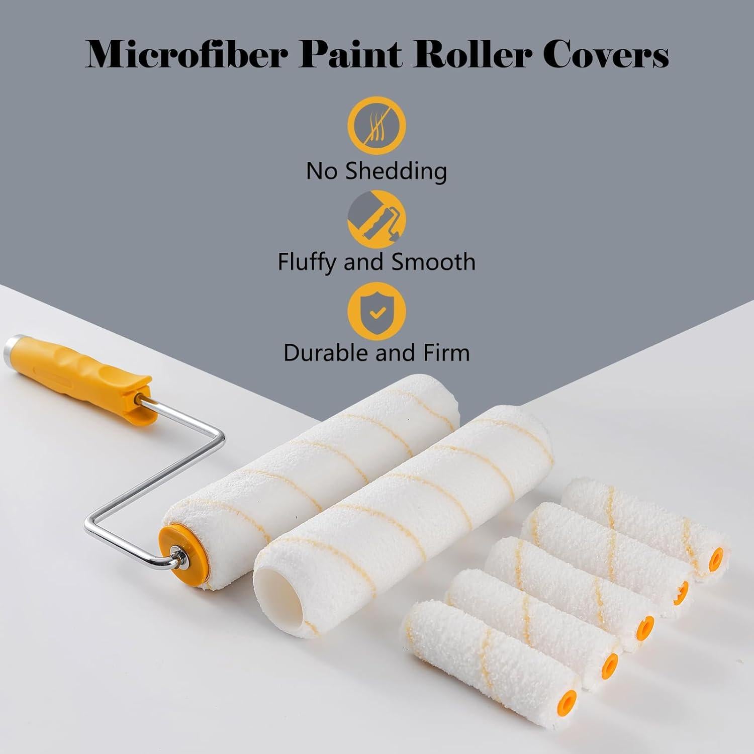 Kit de Rodillos de Pintura YiBaiBrush 18 Piezas 22,86 cm