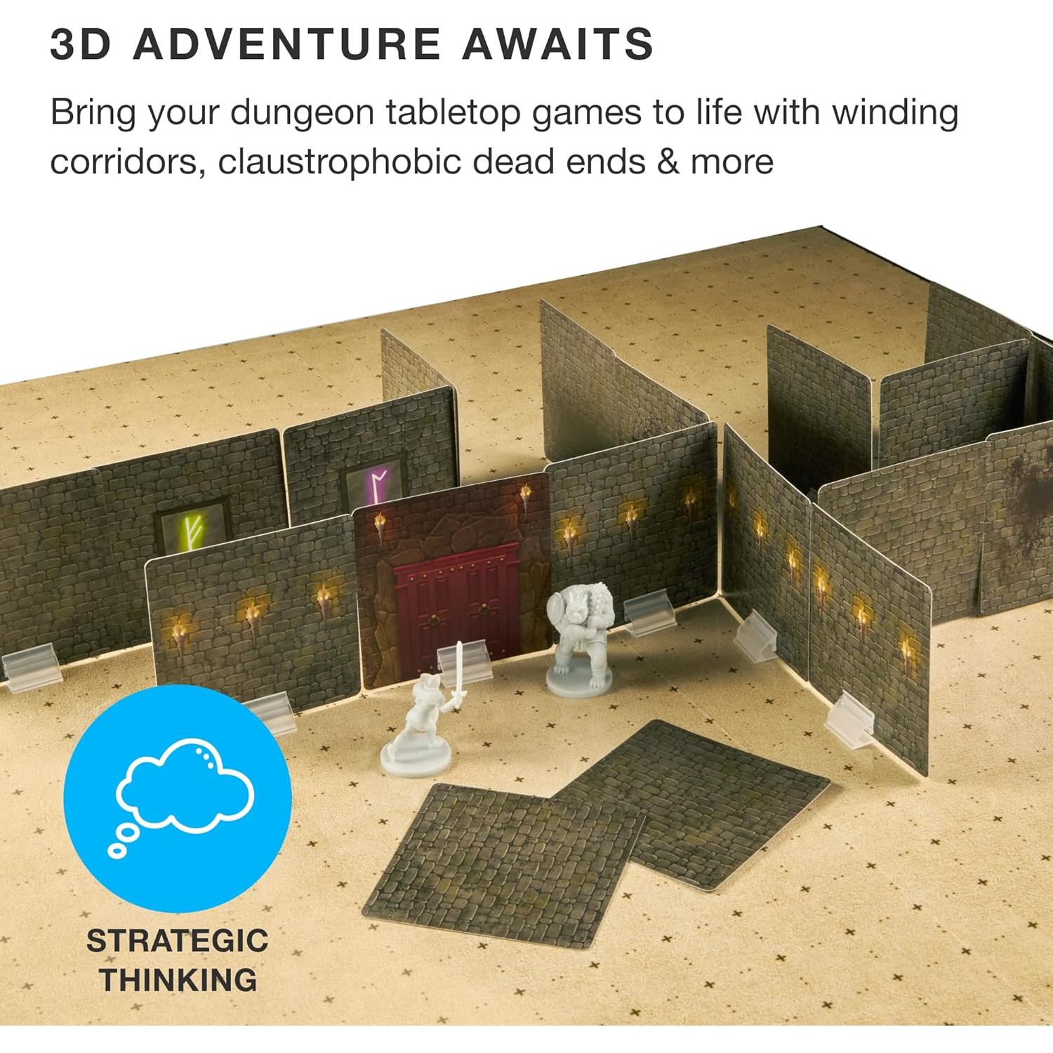 Losetas de Pared para Mazmorras Stratagem 100 Piezas 3D RPG