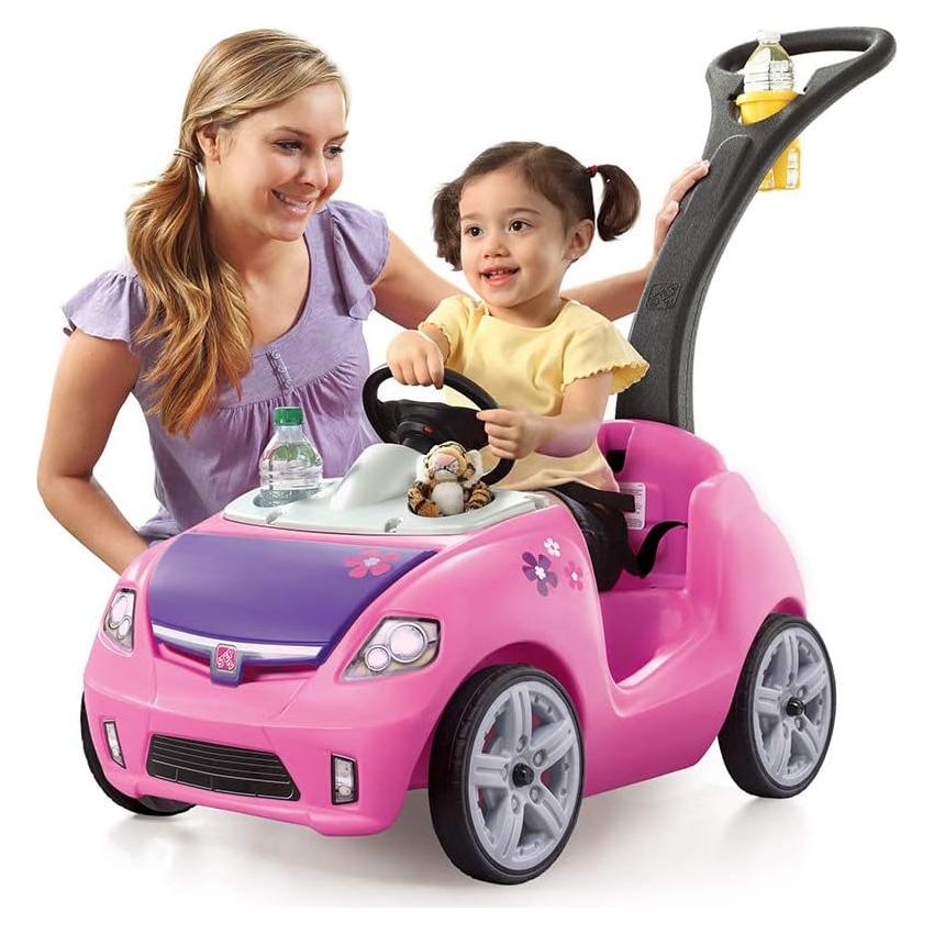 Coche de Empuje Step2 Whisper Ride II Rosa para Niños 1.5-4 Años