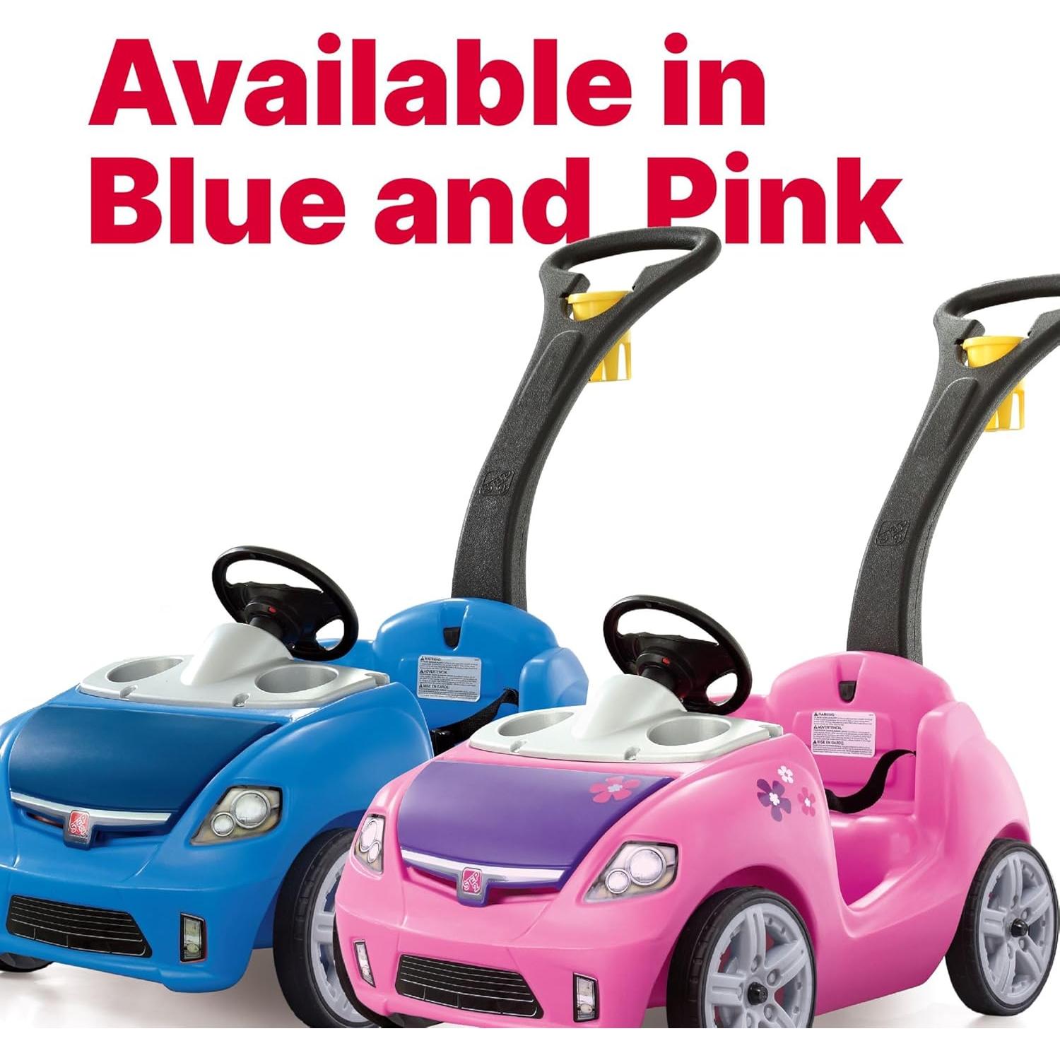 Coche de Empuje Step2 Whisper Ride II Rosa para Niños 1.5-4 Años