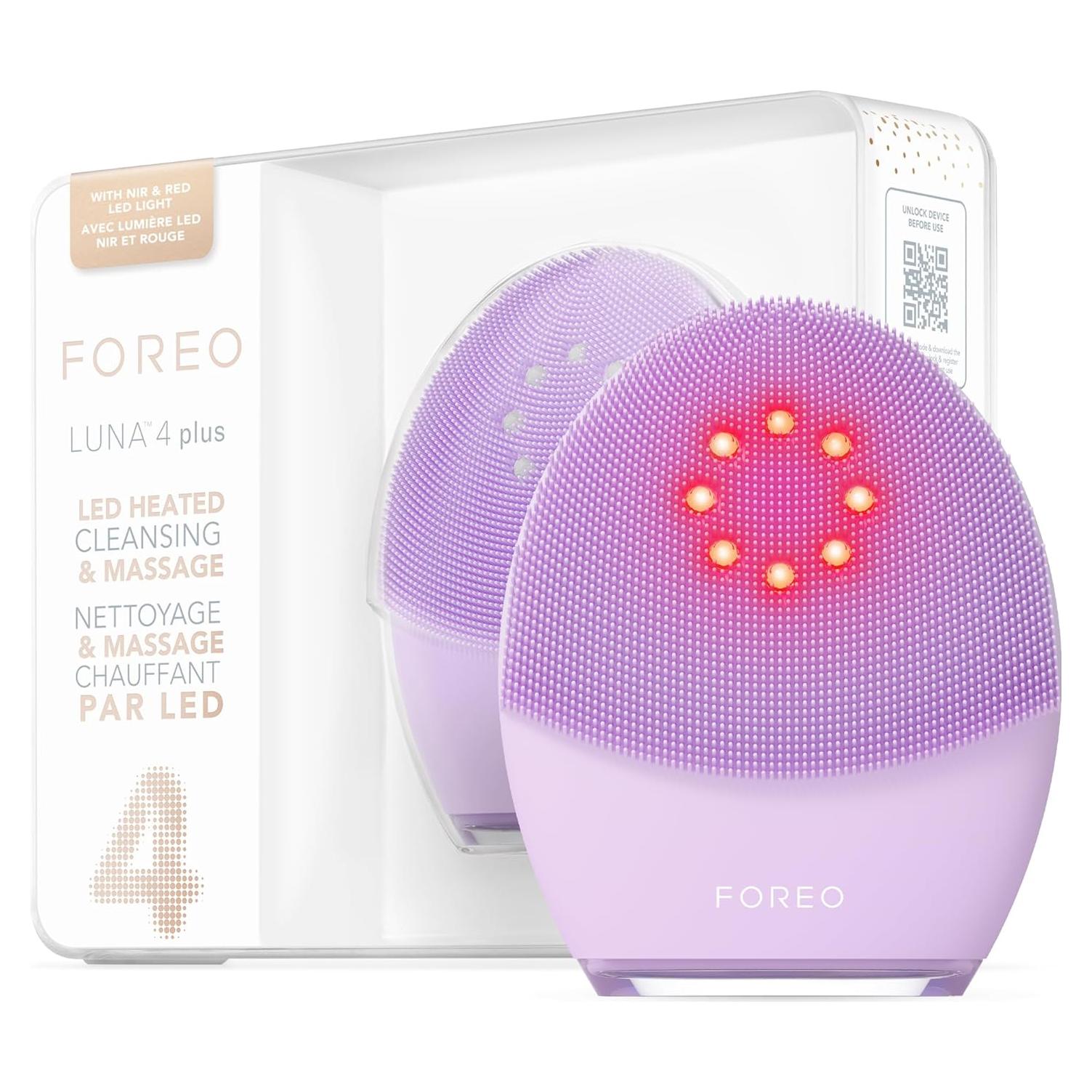 Cepillo Facial Limpiador FOREO Luna 4 Plus - Luz Roja y Microcorriente