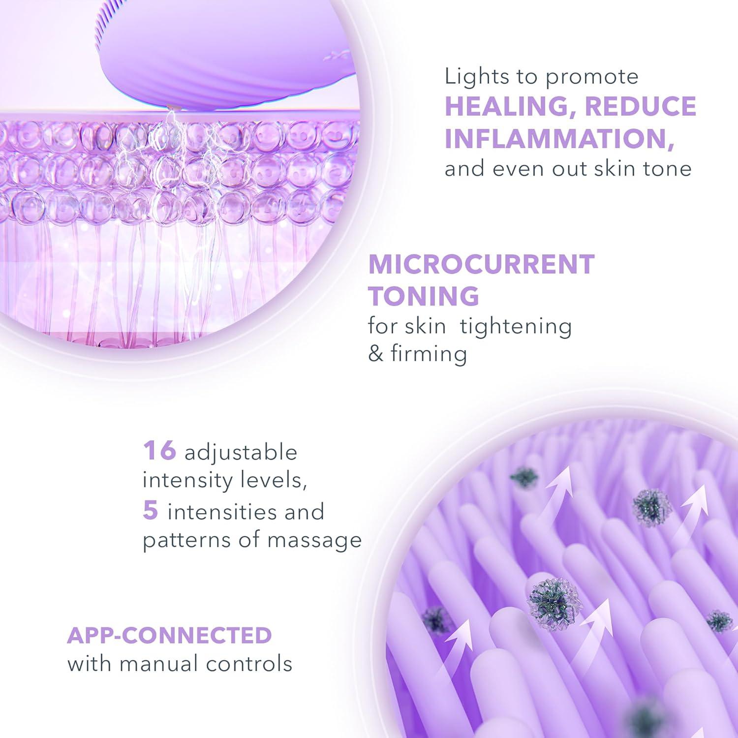 Cepillo Facial Limpiador FOREO Luna 4 Plus - Luz Roja y Microcorriente