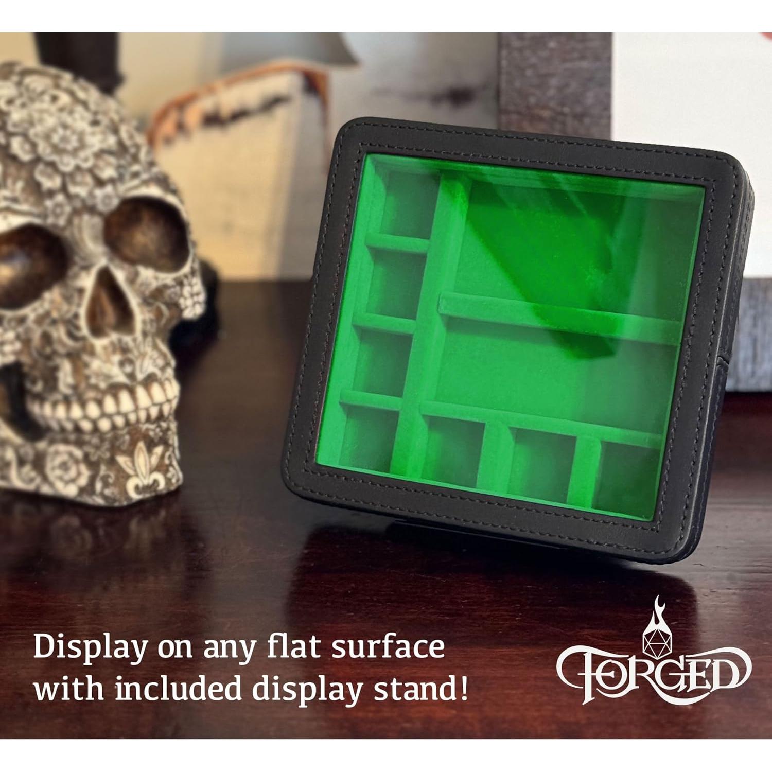 Estuche de Exhibición RPG Forged Dice Co. Verde para Dados