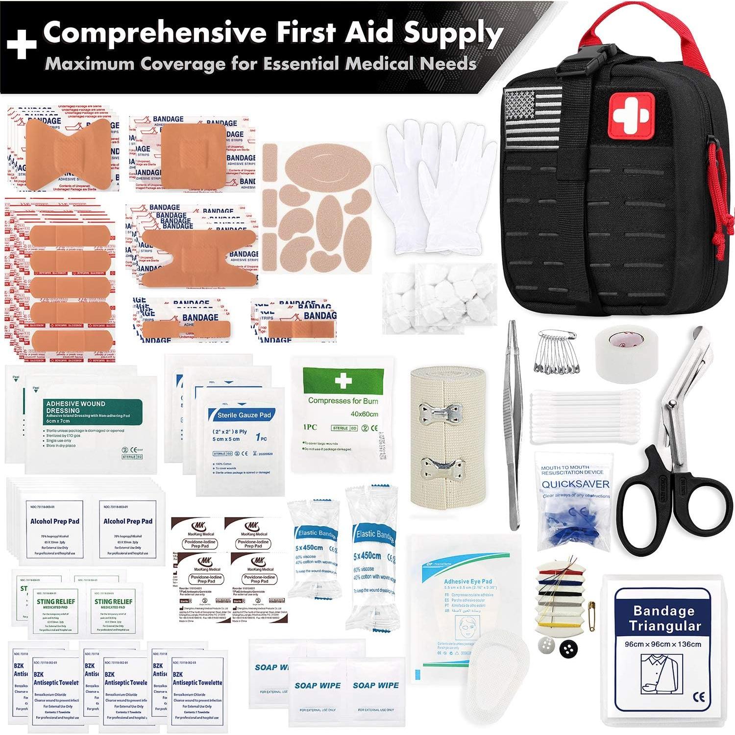 Kit de Primeros Auxilios y Supervivencia Everlit 161 Piezas