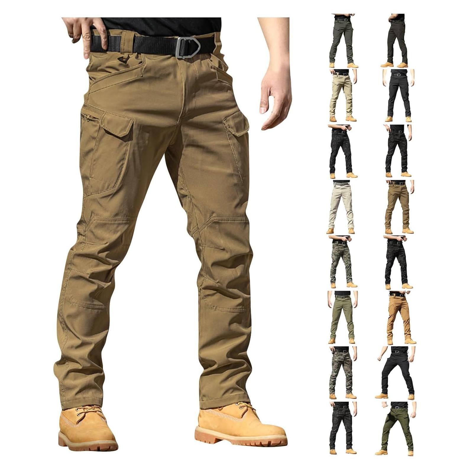 Pantalones Cargo Tácticos para Hombre Tobchonp Impermeables