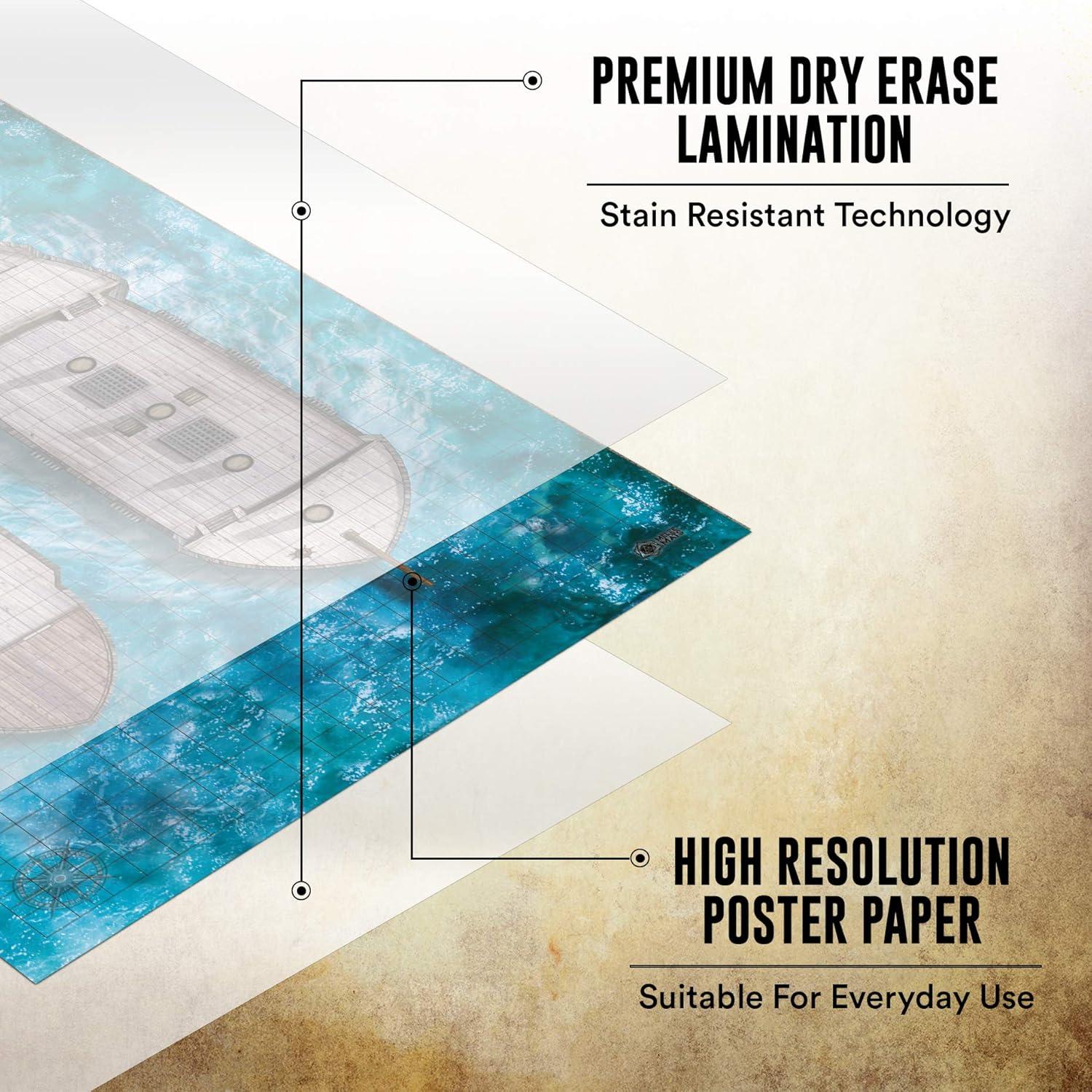 Melee Mats Kit DND 3 Tapetes Borrables 61x91 cm