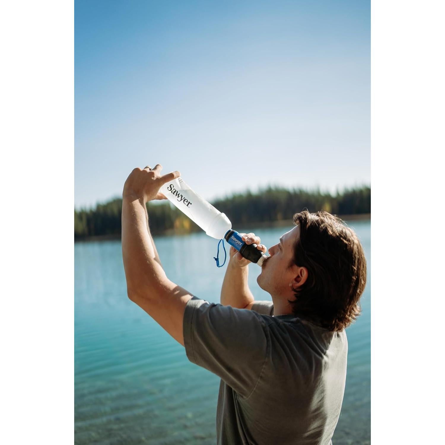 Filtro de Agua Portátil Sawyer Squeeze con Botella 1L