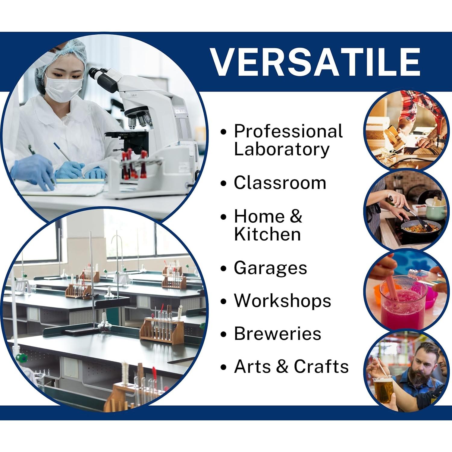 Vasos de Precipitados EISCO 12PK 20ml Vidrio Borosilicato