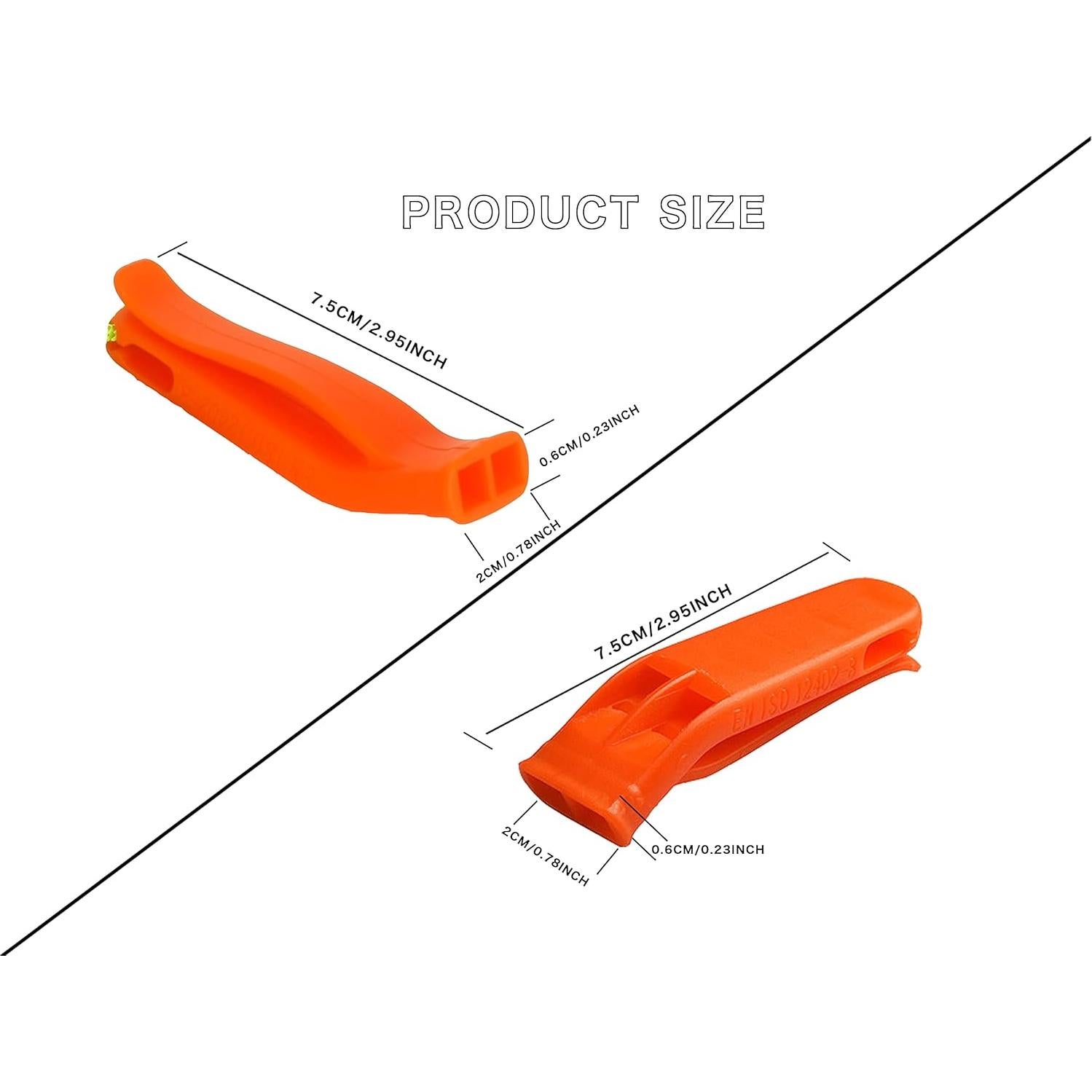 Paquete de 2 Silbatos de Supervivencia MeiNvShe 3 en 1