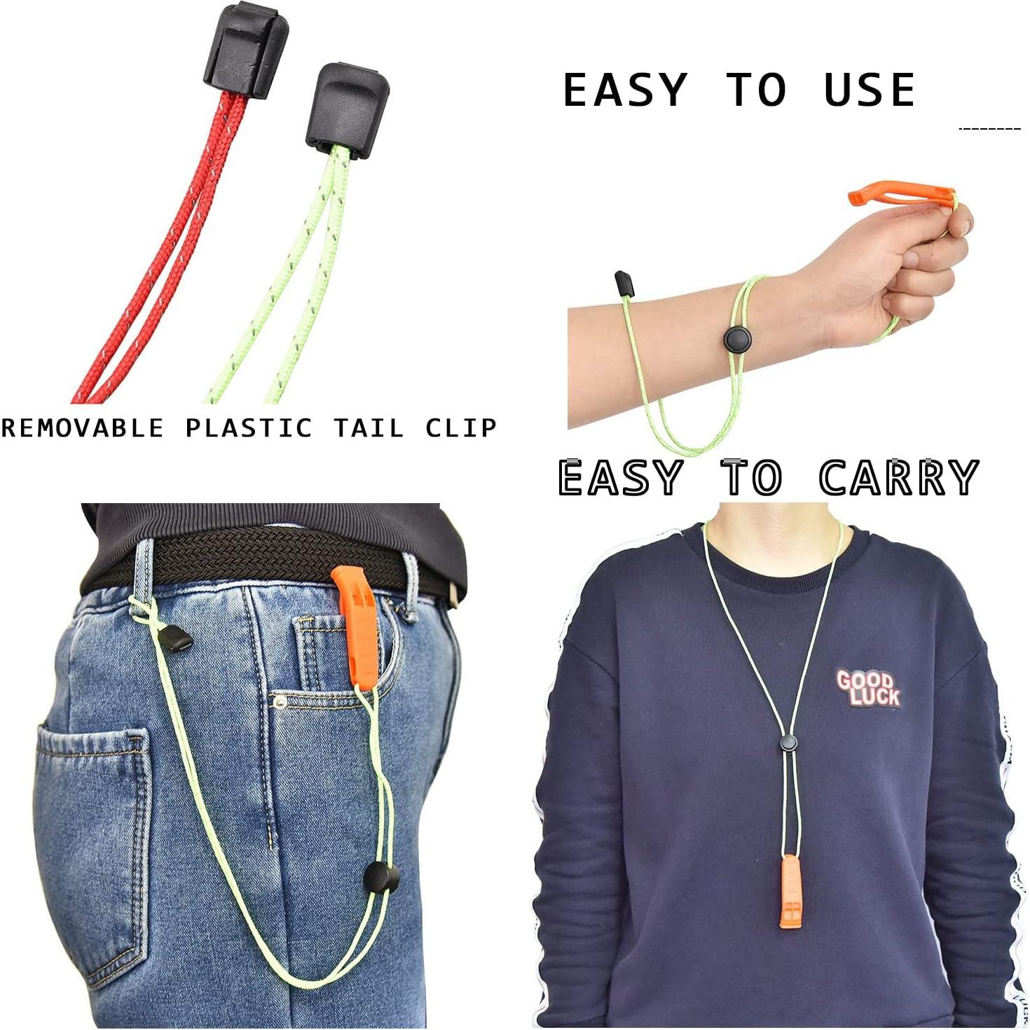 Paquete de 2 Silbatos de Supervivencia MeiNvShe 3 en 1