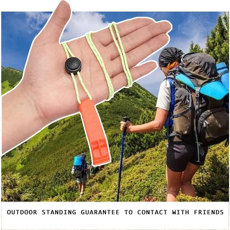 Paquete de 2 Silbatos de Supervivencia MeiNvShe 3 en 1