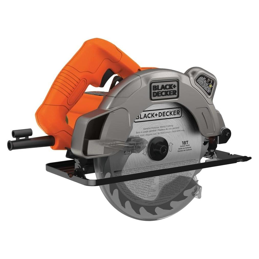 BLACK+DECKER 7-1/4-Inch Circular Saw with Laser, 13-Amp (BDECS300C)