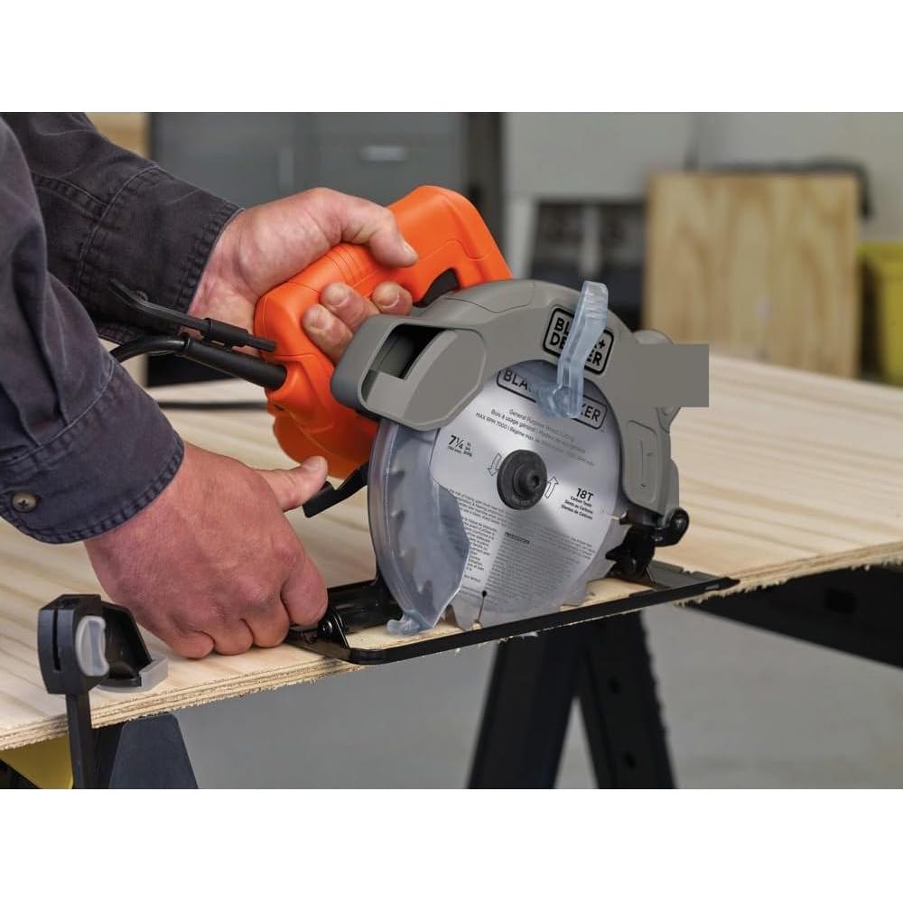 BLACK+DECKER 7-1/4-Inch Circular Saw with Laser, 13-Amp (BDECS300C)