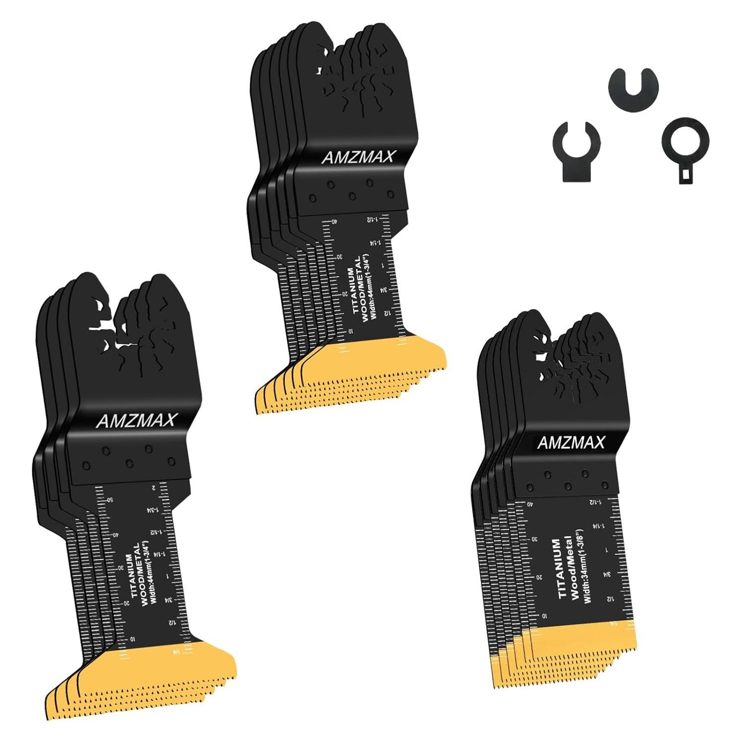 Kit de 16 Hojas de Sierra Oscilante Titanio AMZMAX para Multitool