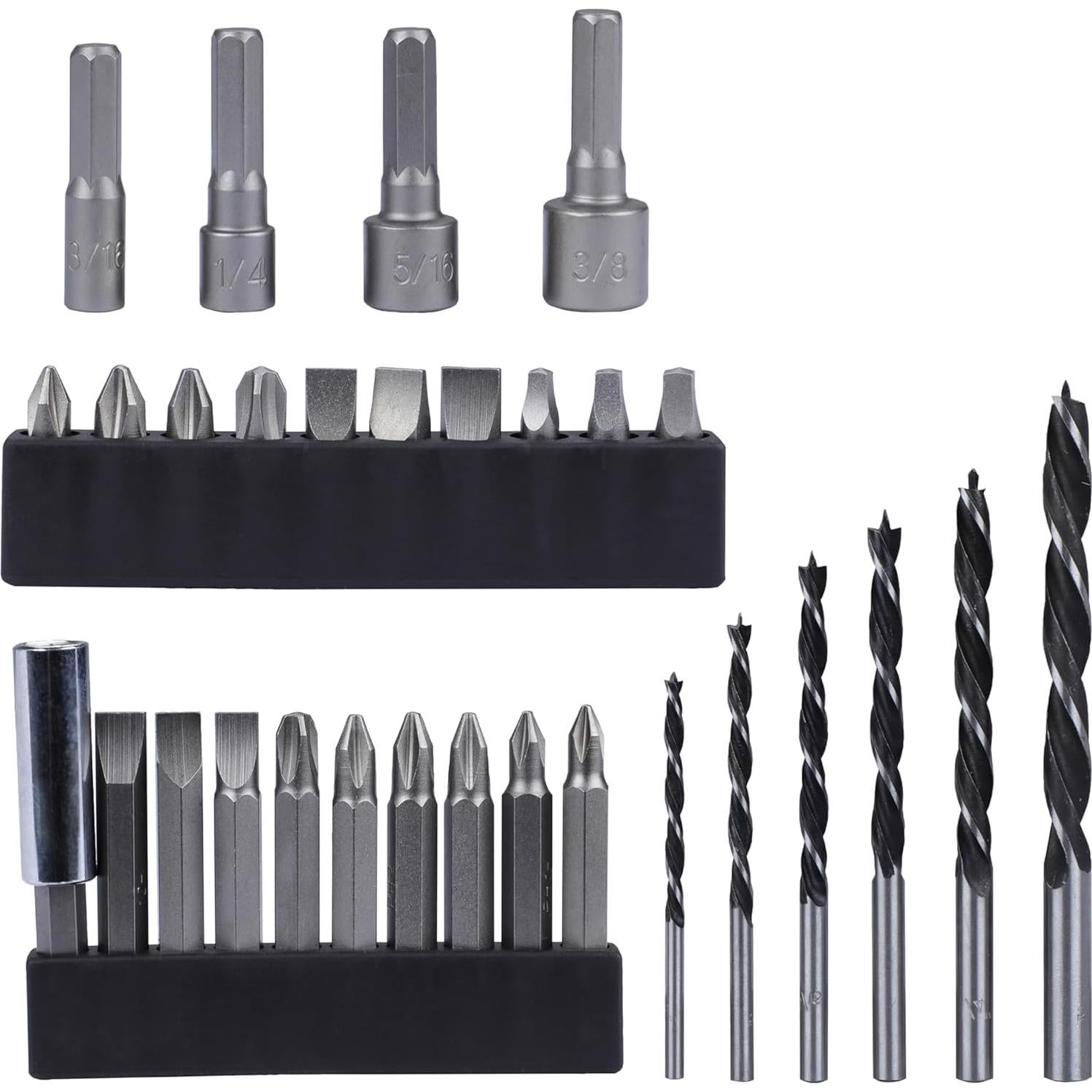 Kit de Herramientas y Taladro Inalámbrico BLACK+DECKER 20V MAX 34 Piezas