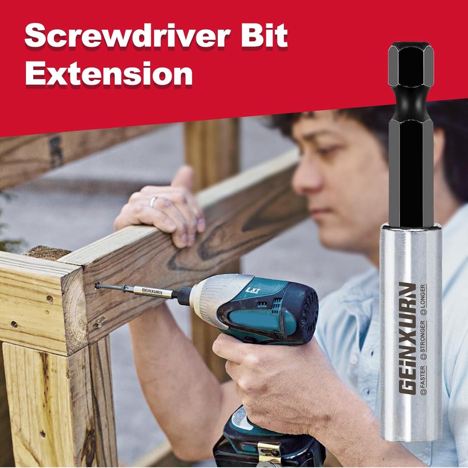 Soportes de Puntas de Destornillador GEINXURN 6 Piezas 150mm