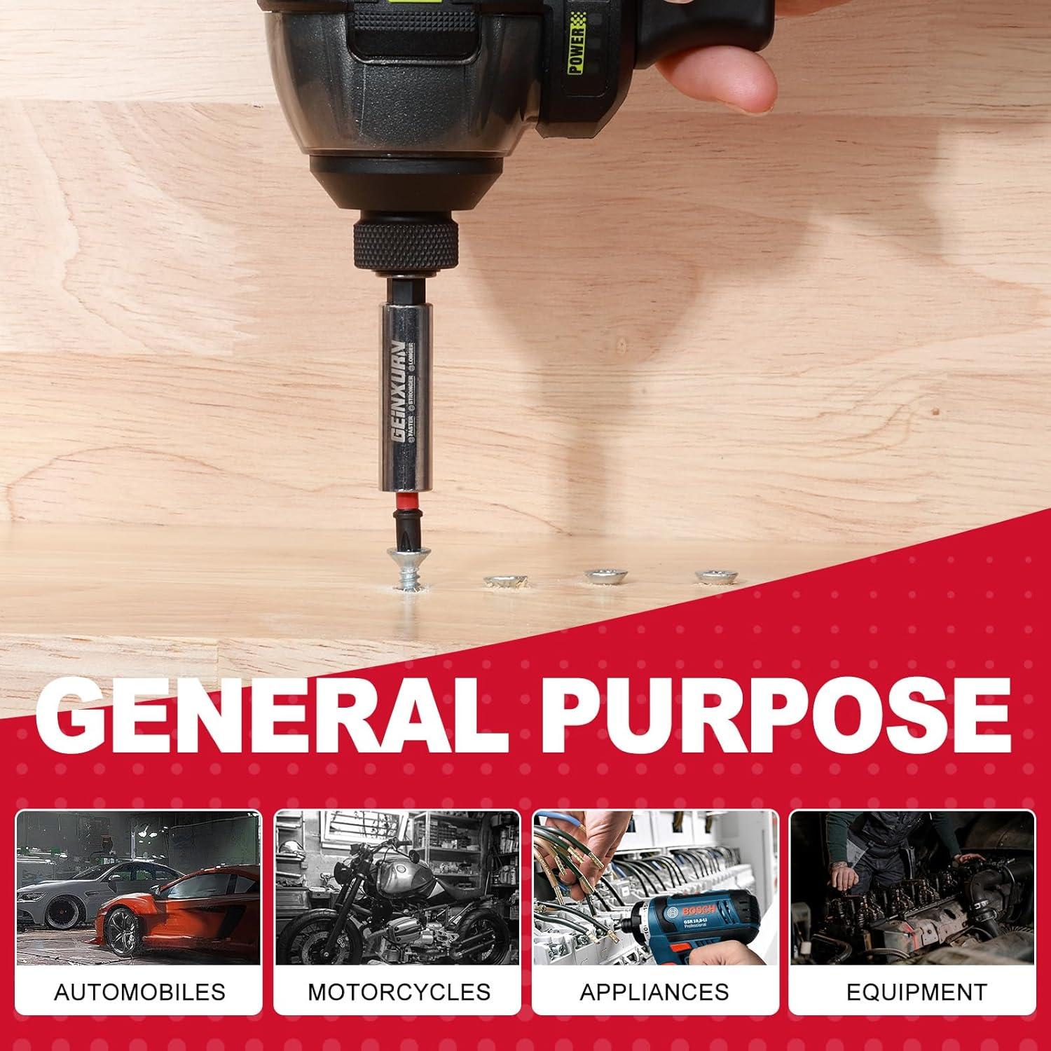 Soportes de Puntas de Destornillador GEINXURN 6 Piezas 150mm