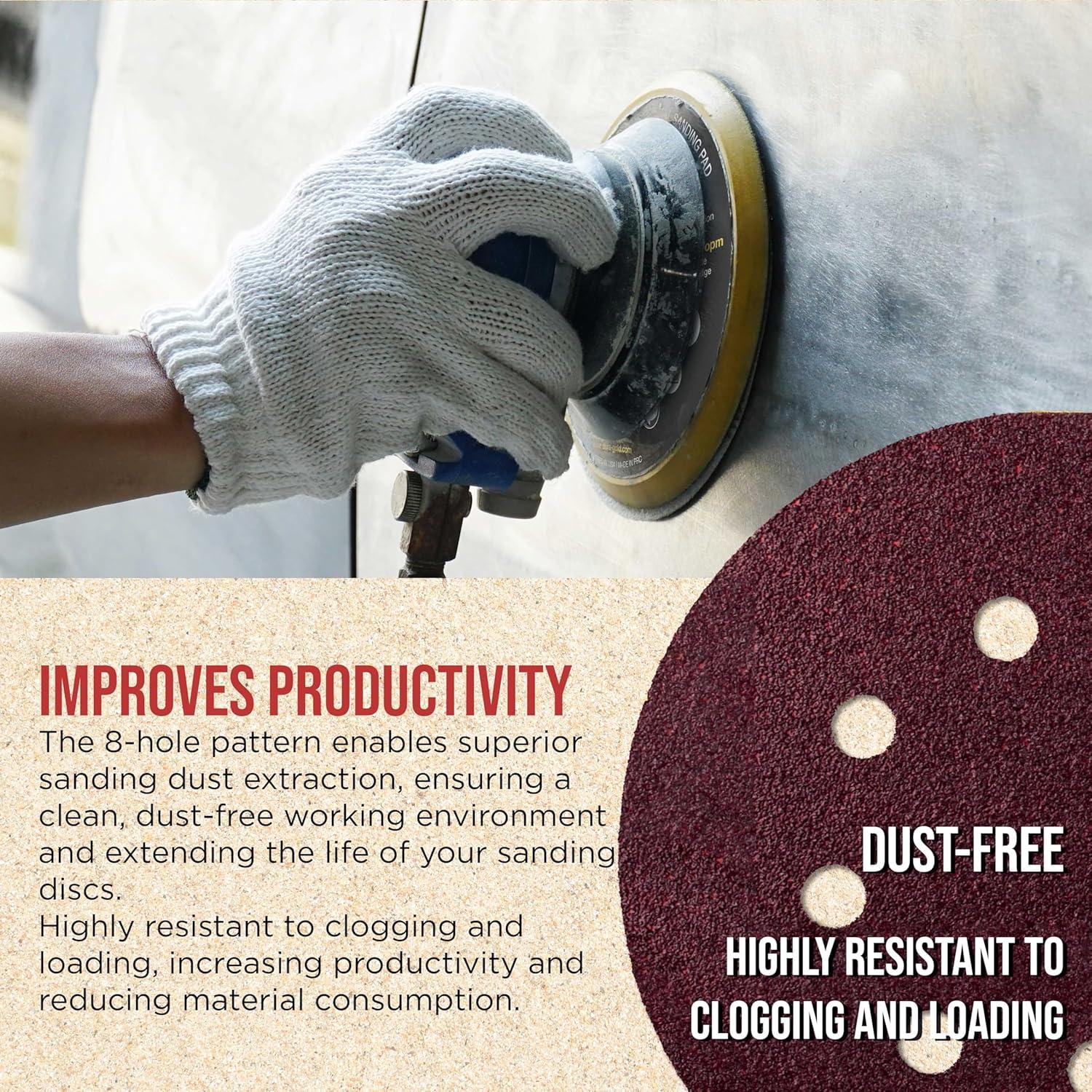 Discos de Lijado 5" 40 Grano ProducciónShop - Caja de 30