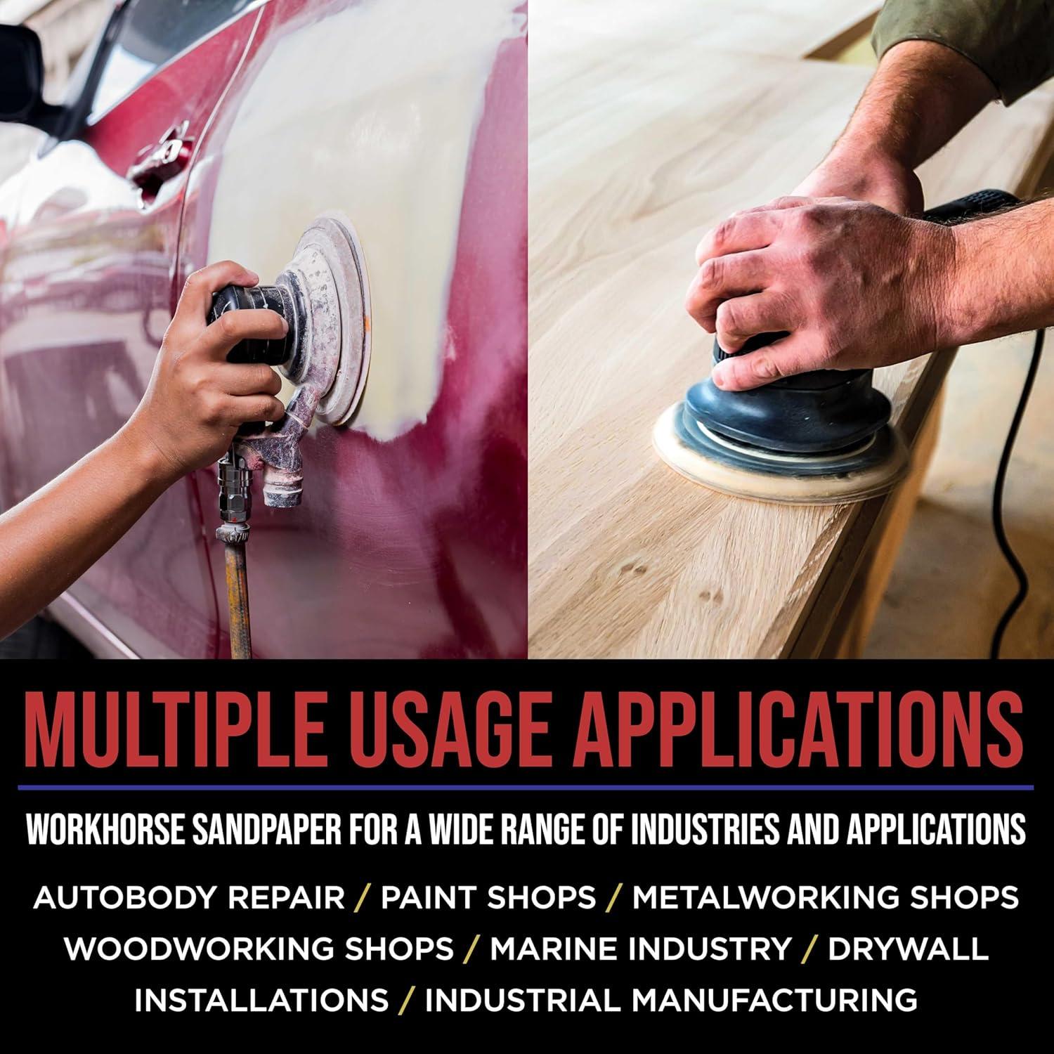 Discos de Lijado 5" 40 Grano ProducciónShop - Caja de 30