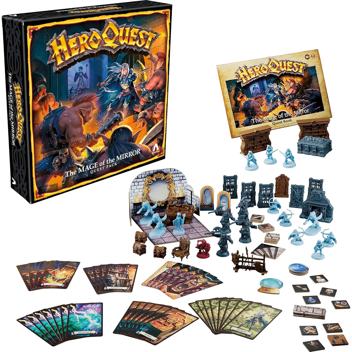 HeroQuest El Mago del Espejo Expansión 10 Misiones 2-5 Jugadores