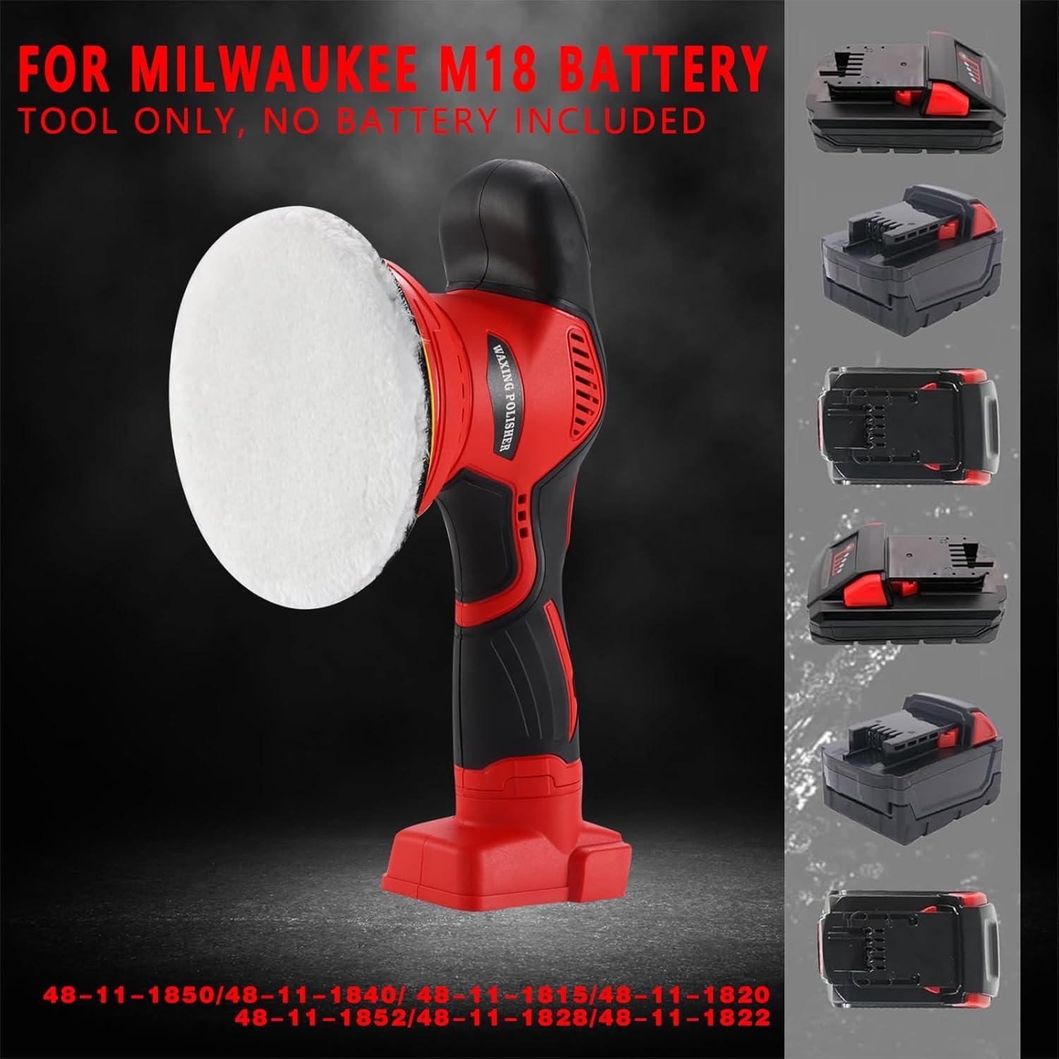 Pulidor Orbital Inalámbrico Alrigon 6" Compatible Milwaukee M18