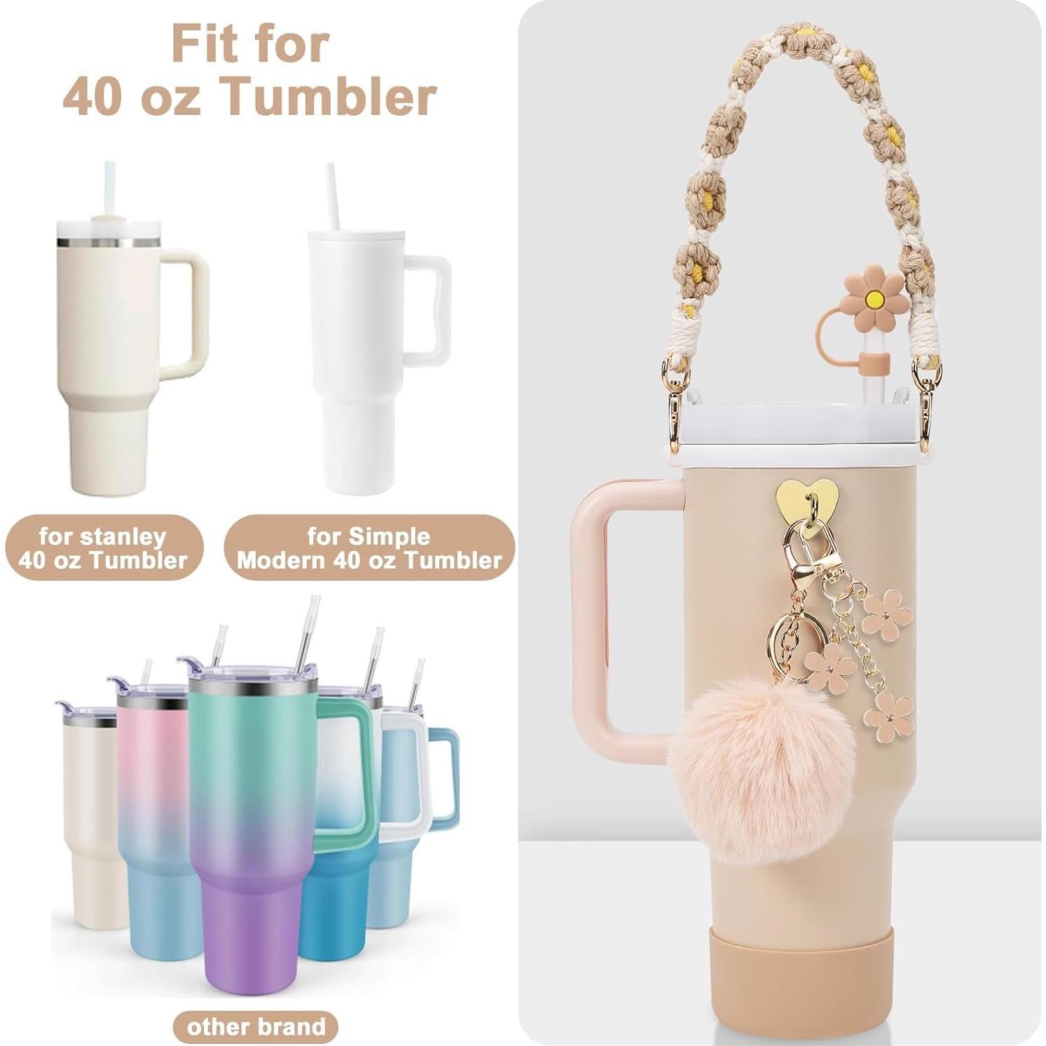 Juego de Accesorios 3tyto para Stanley Cup - Correa, Bota y Cubierta