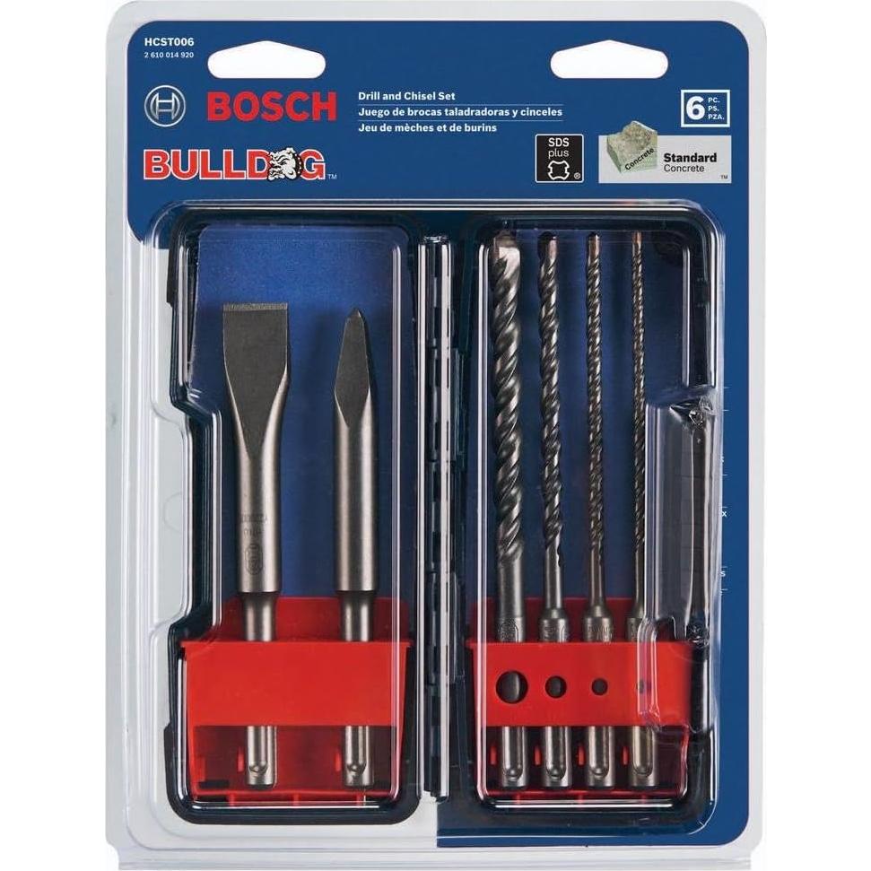 Martillo Rotativo Bosch GBH2-28L 850W con 6 Brocas SDS-plus