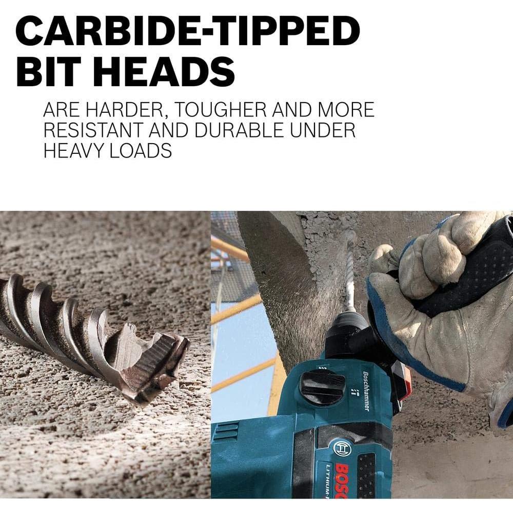 Martillo Rotativo Bosch GBH2-28L 850W con 6 Brocas SDS-plus