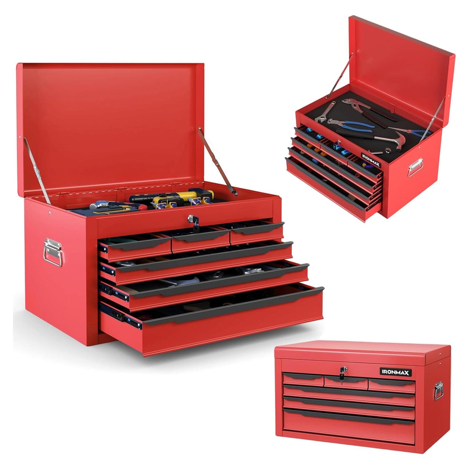 Caja de herramientas ERGOMASTER 61 cm 6 cajones metal rojo