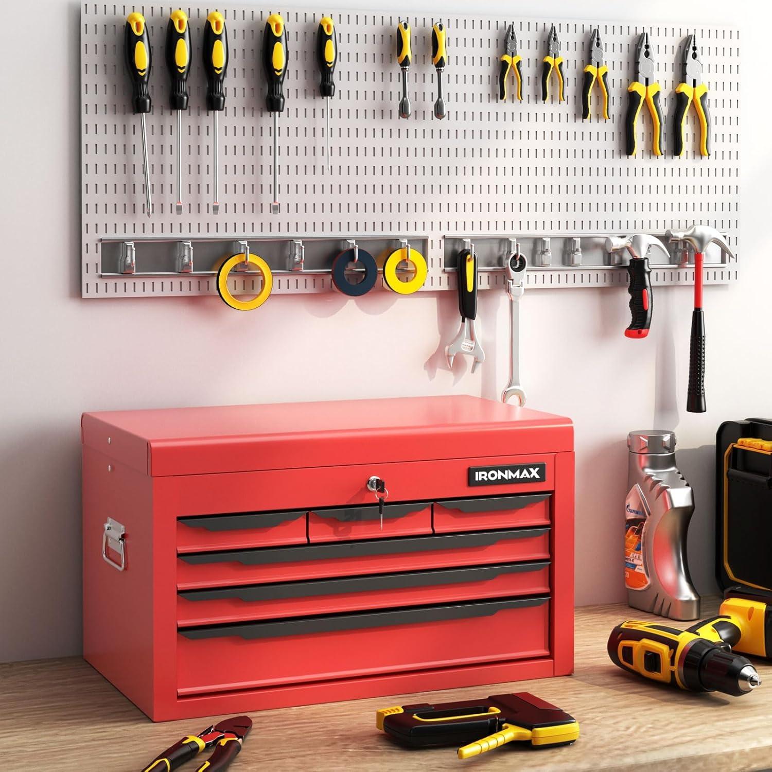 Caja de herramientas ERGOMASTER 61 cm 6 cajones metal rojo