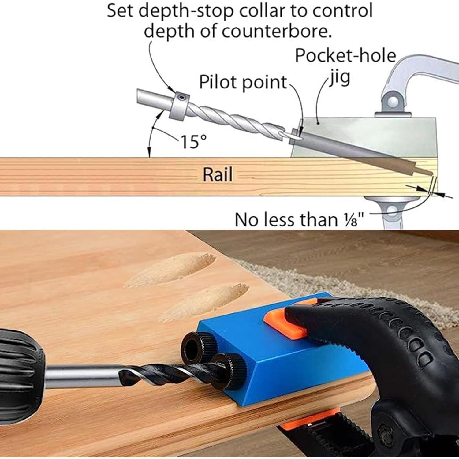 Kit de Plantilla de Agujeros en Ángulo 14 Piezas VELNUT