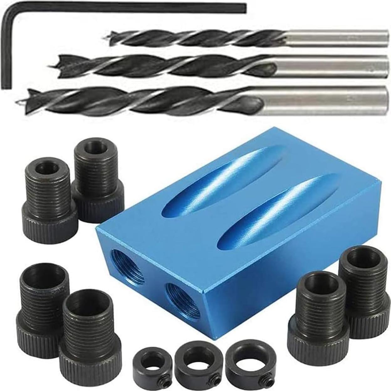 Kit de Plantilla de Agujeros en Ángulo 14 Piezas VELNUT