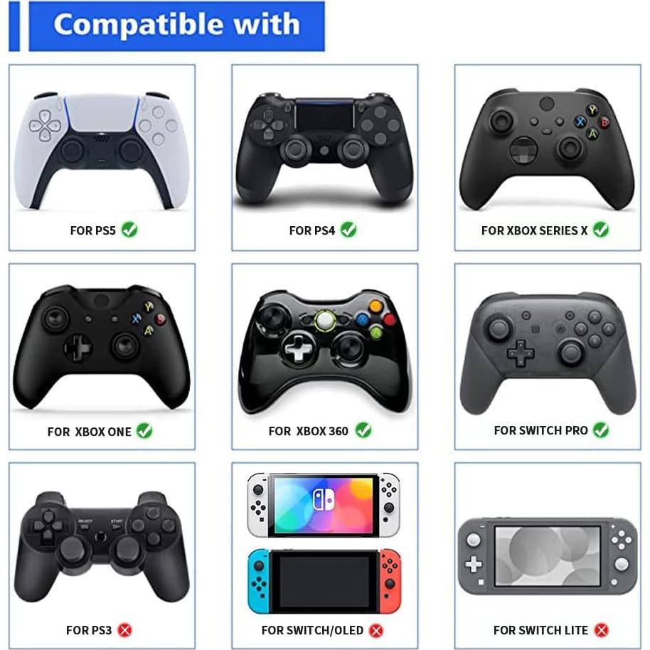 Tapas de agarre para pulgar Gabxy para PS5, PS4 y Xbox