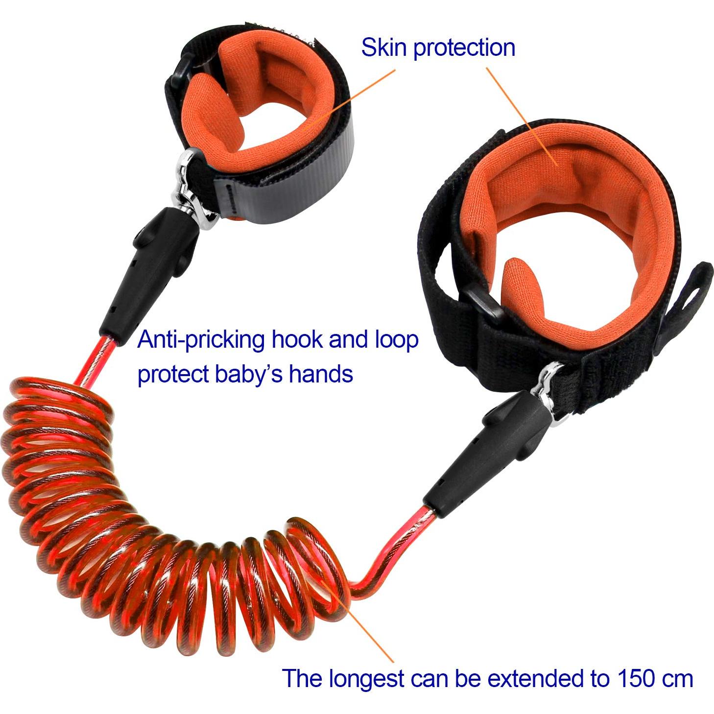 Enlace de Muñeca Antipérdida Blisstime 1.5m Naranja