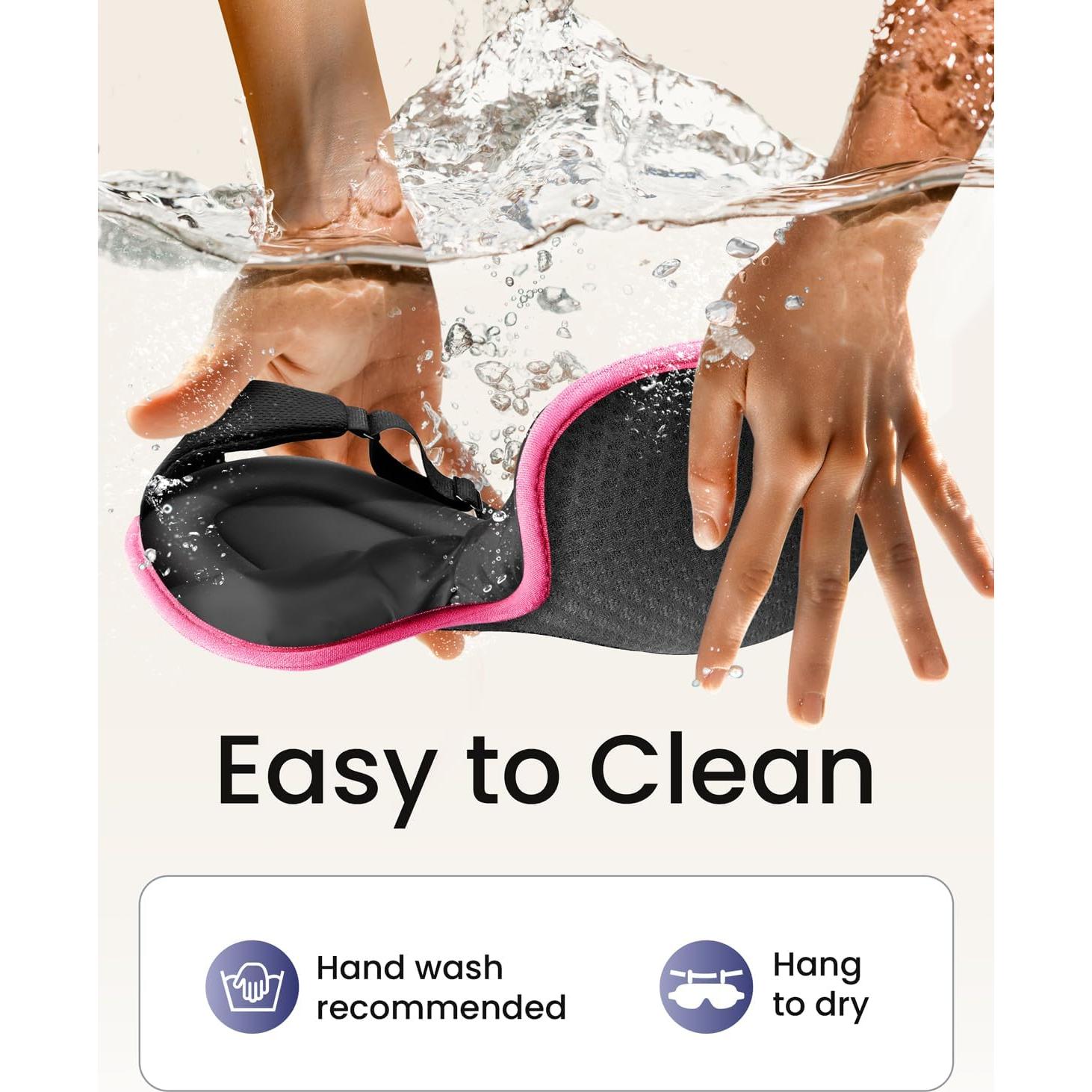 Máscara de Sueño WAOAW 3D Ajustable para Dormir - Bloquea Luz