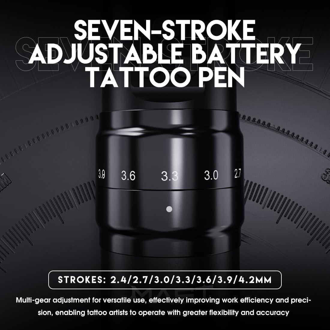 Kit de Tatuaje Inalámbrico MAST Fold2 Pro con 2 Baterías