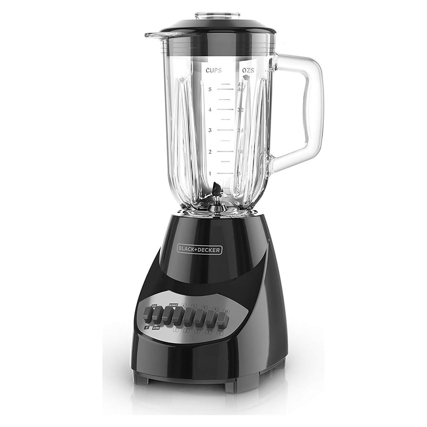 Licuadora BLACK+DECKER 10 Velocidades 1.42L Jarra Vidrio