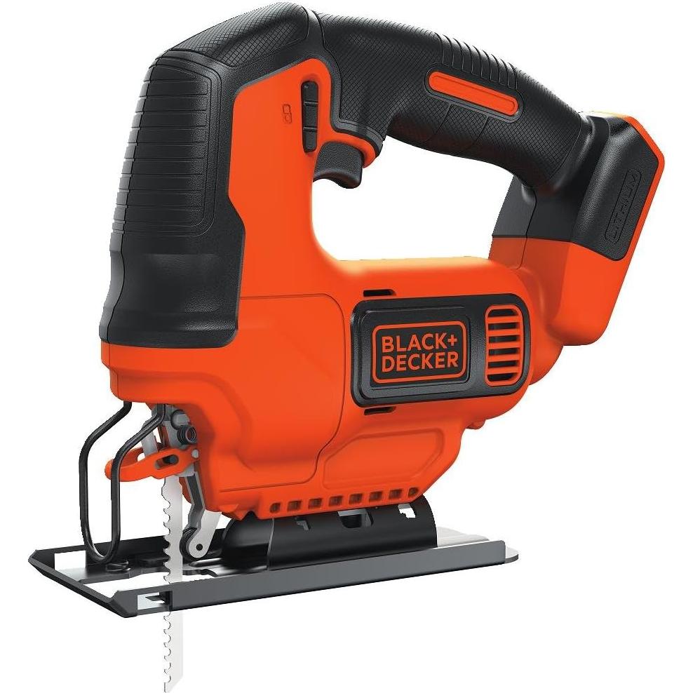 BLACK+DECKER 20V MAX Jig Saw with Lithium Battery & Charger (BDCJS20B & LBXR20CK)