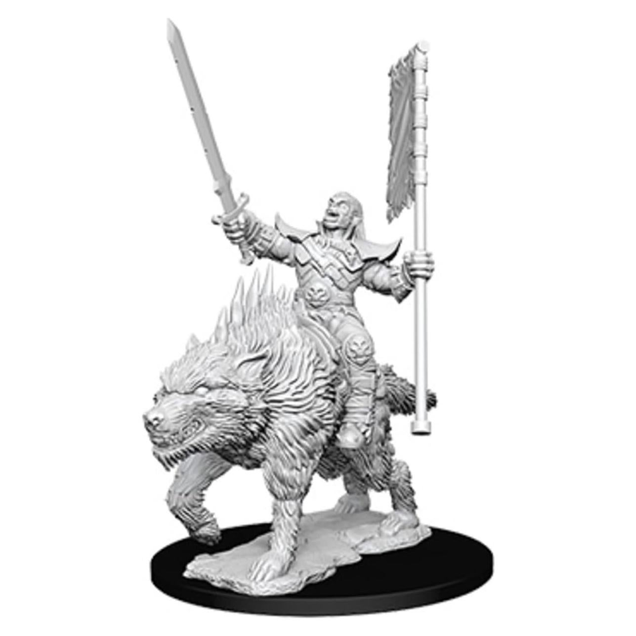 Miniaturas Sin Pintar NECA Pathfinder Orc en Lobo 22.86cm