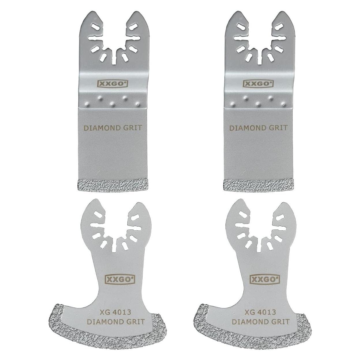 Cuchillas de Diamante XXGO para Herramienta Oscilante - 4 Pcs