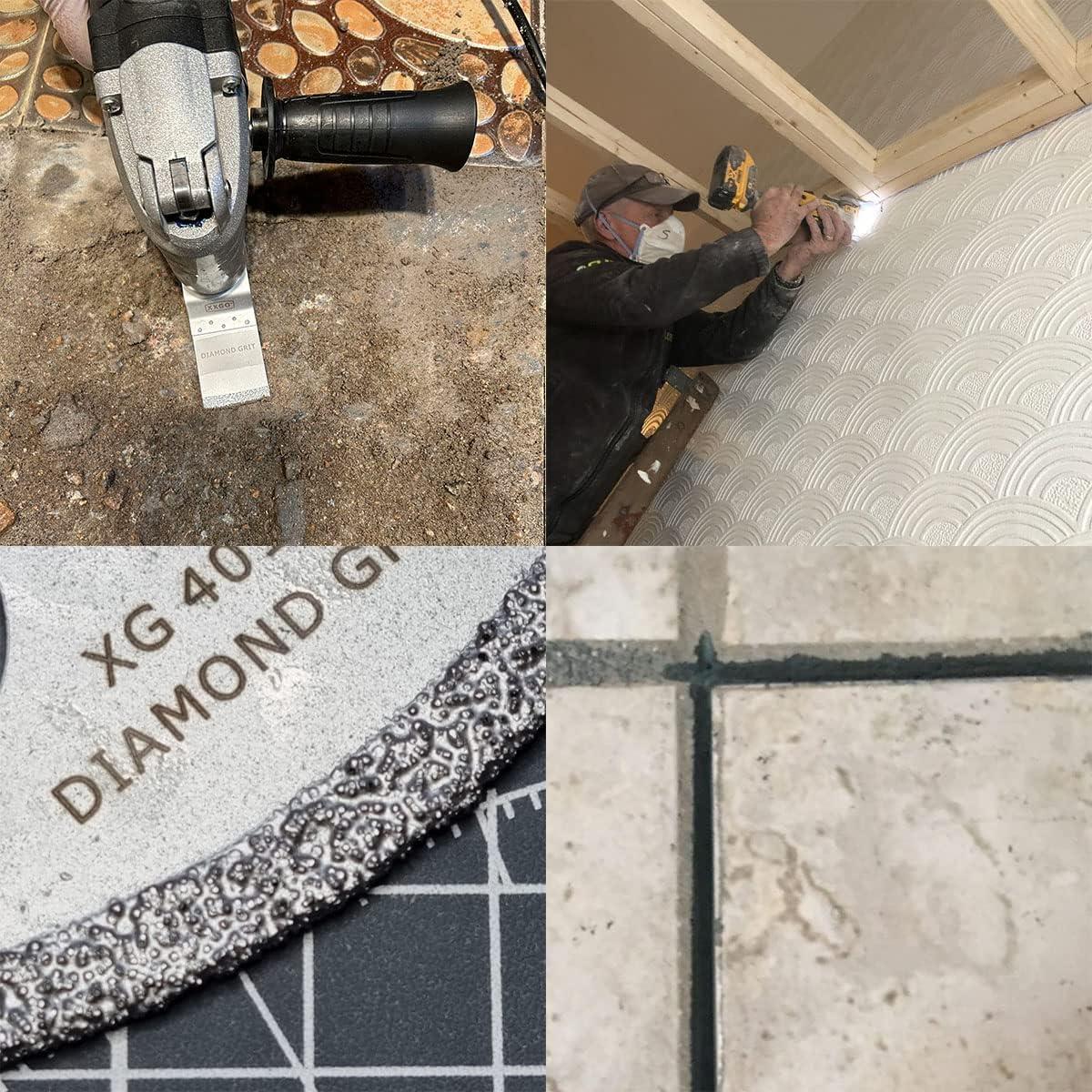 Cuchillas de Diamante XXGO para Herramienta Oscilante - 4 Pcs