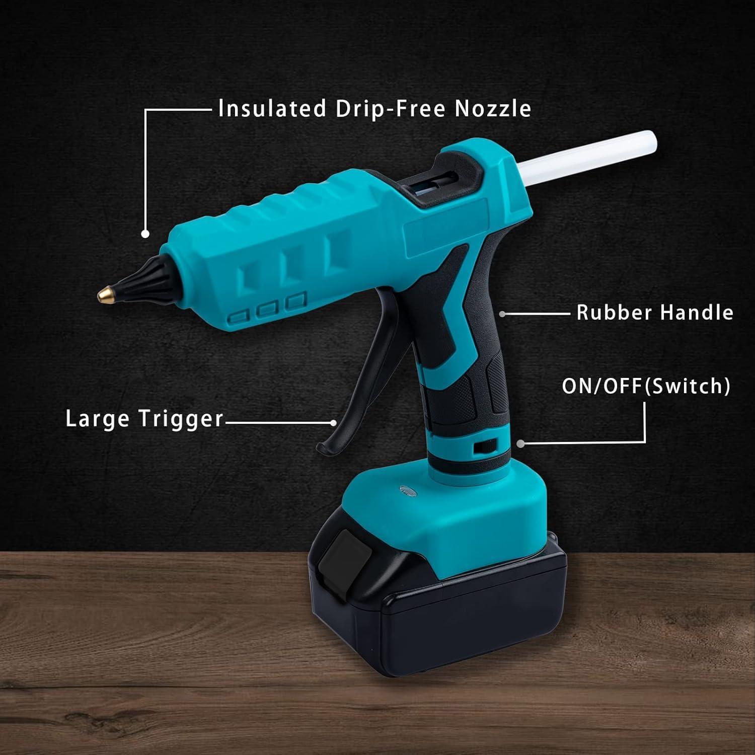 Pistola de Pegamento Caliente Inalámbrica Eastyle 100W 18V