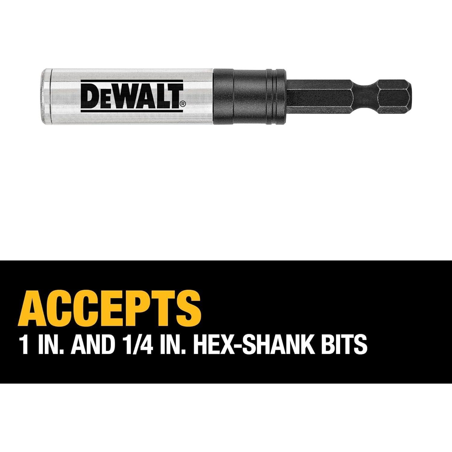 DEWALT Bit Holder, 3-in-1, Impact Ready (DWA3HLDFT)