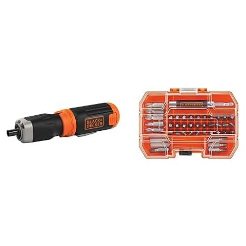 Destornillador Inalámbrico BLACK+DECKER BCF601AA 42 Piezas
