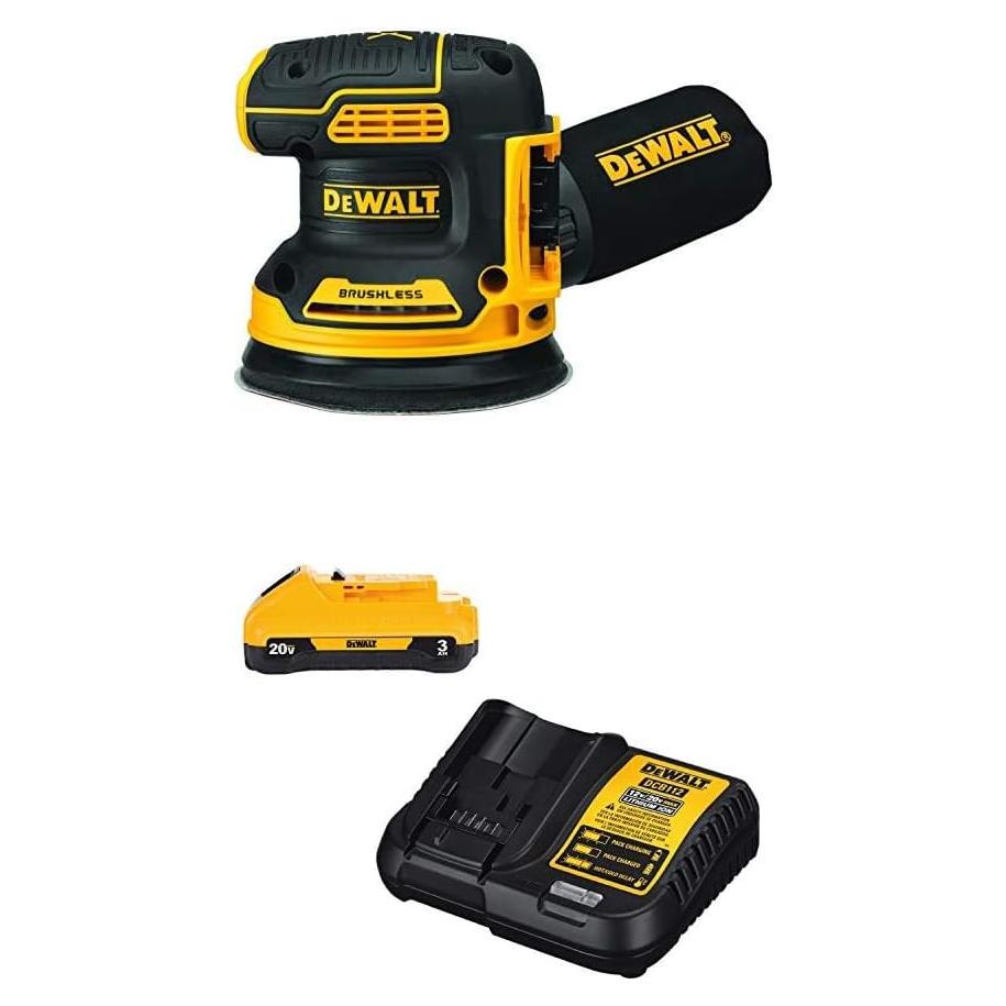 Lijadora Orbital DEWALT 20V MAX con Batería y Cargador