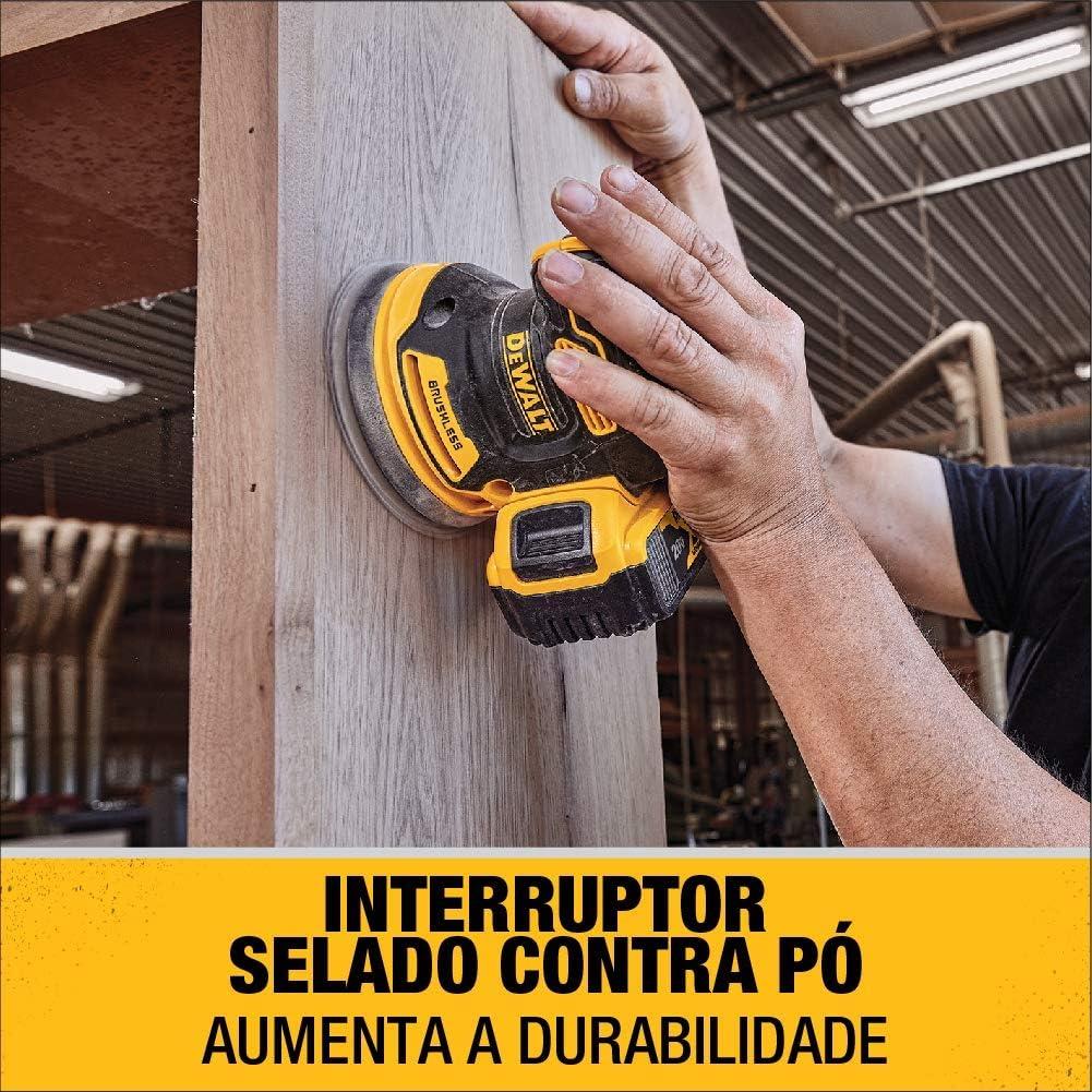 Lijadora Orbital DEWALT 20V MAX con Batería y Cargador