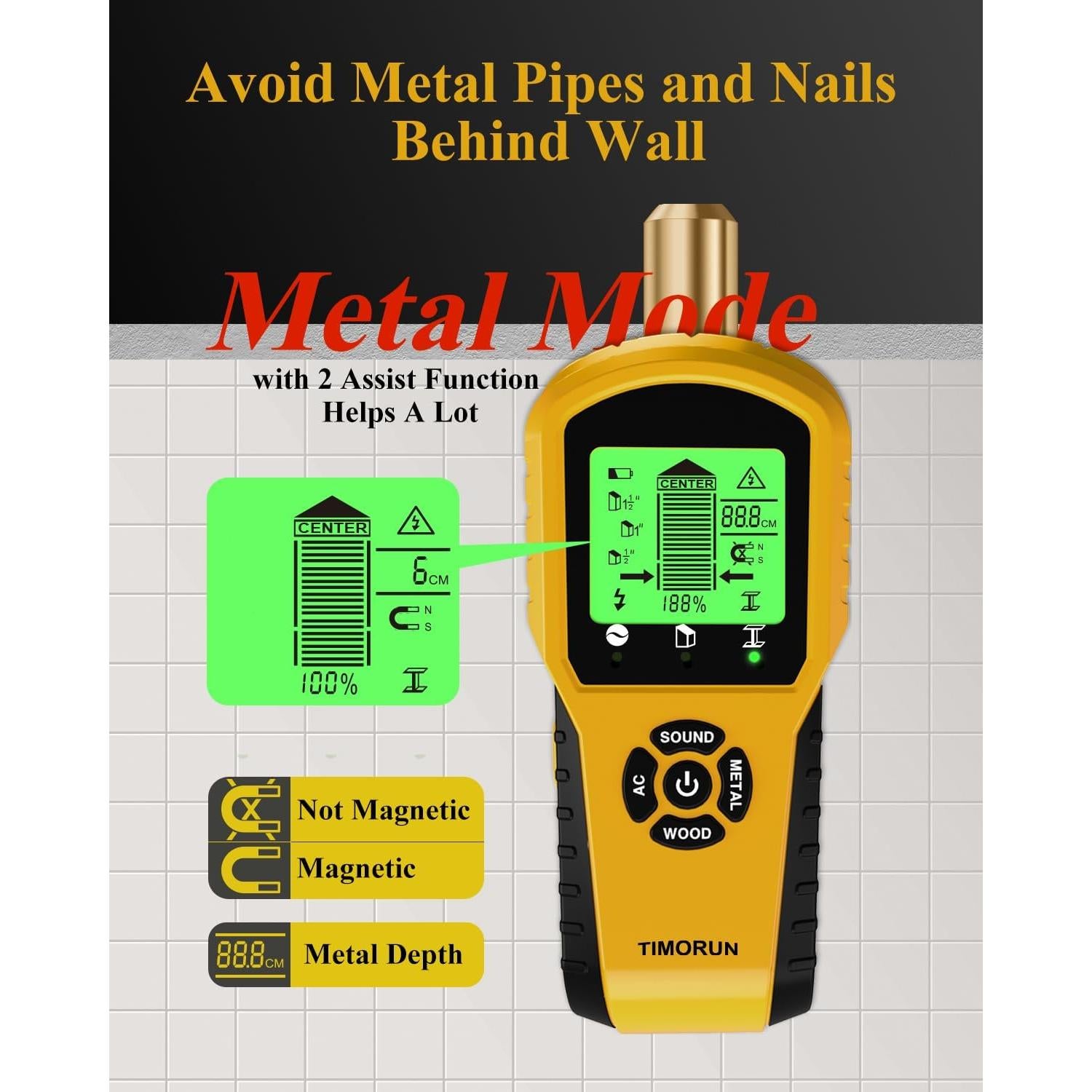Buscador de Estudio TIMORUN TH610 - Escáner Digital 6-en-1