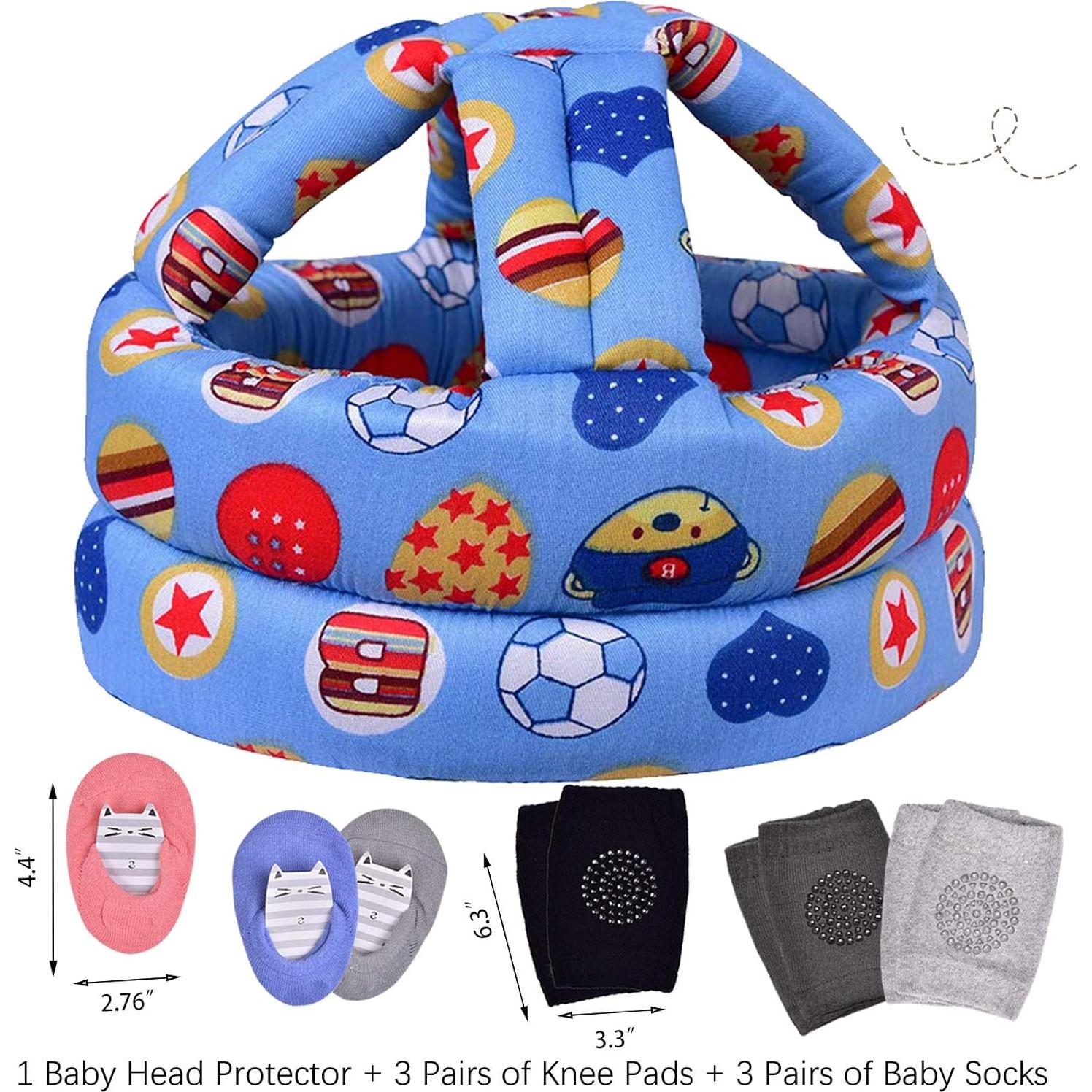 Casco Protector para Bebé Hilihali Estilo Bola Azul