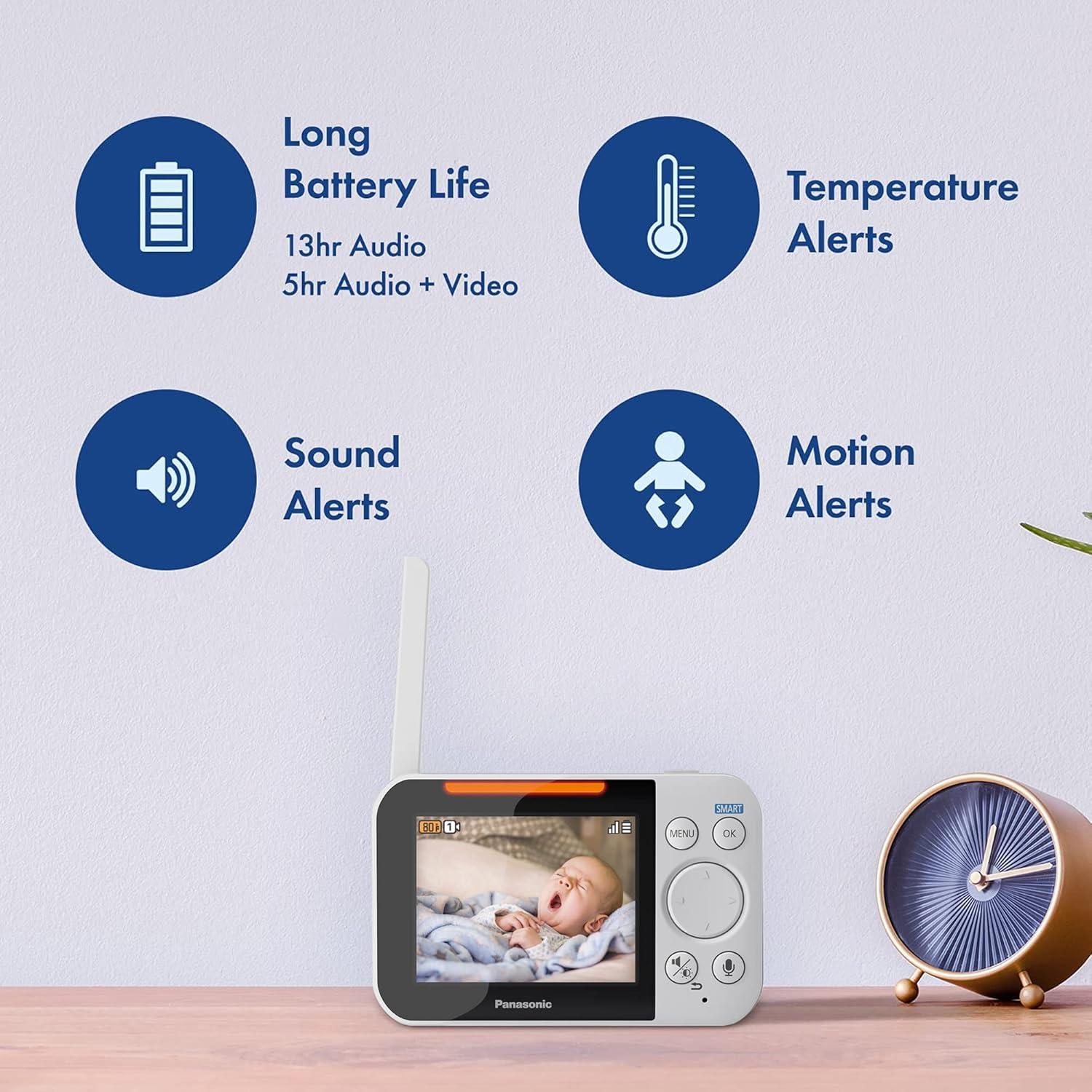 Monitor para Bebés Panasonic KX-HN4001W con Cámara 3.5"