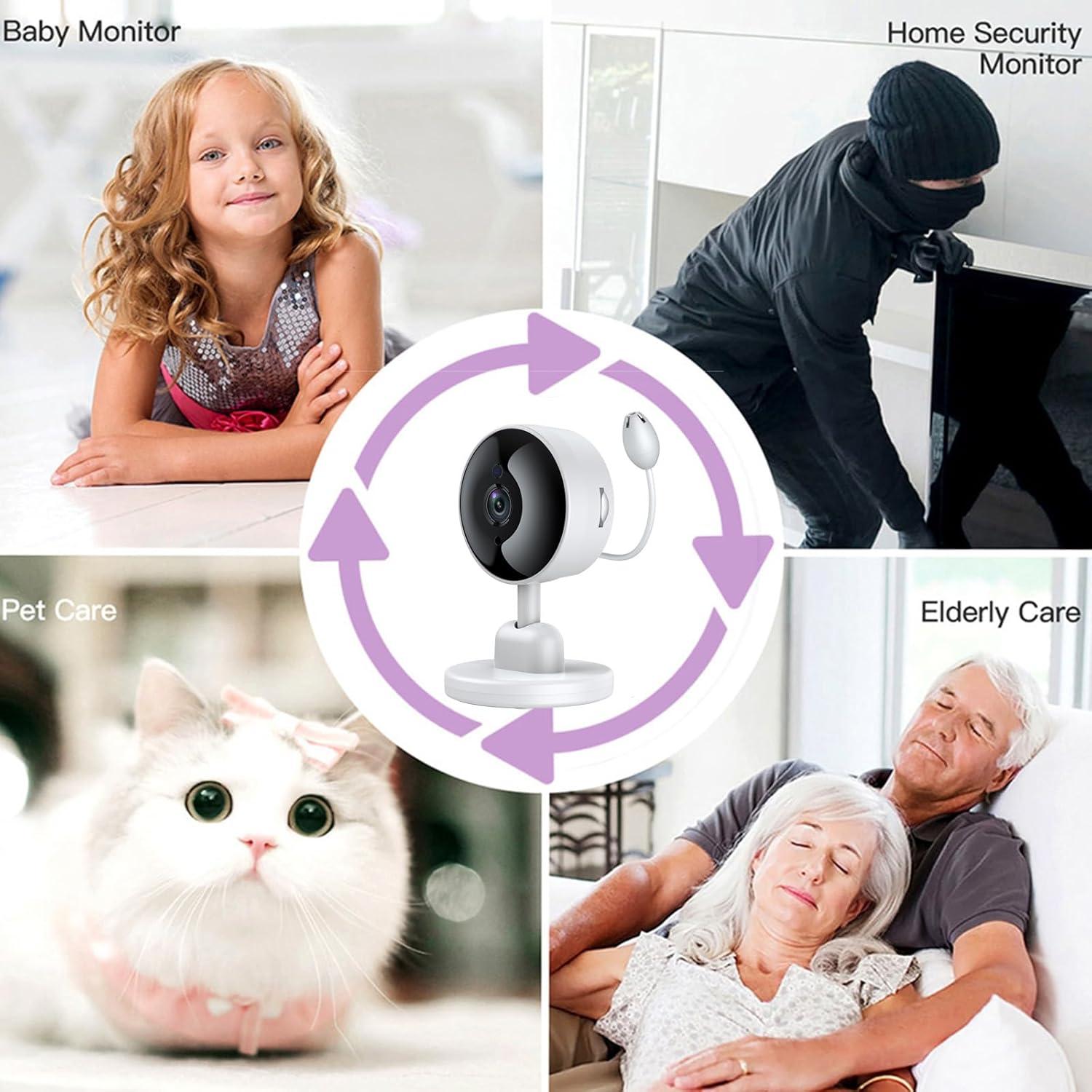 Monitor de Bebé FOUKWAKC 2K con Audio y Visión Nocturna